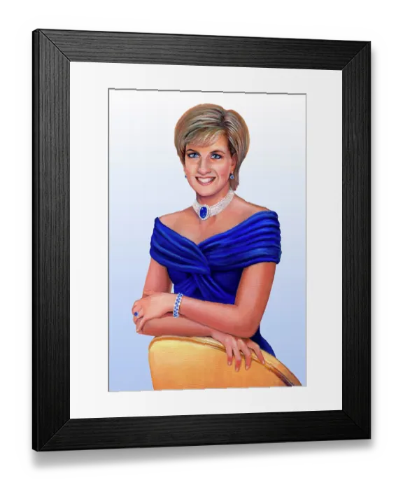Framed Print : Her Royal Highness The Princess of Wales (Diana Frances; née Spencer; 1961-1997), 2013 Framed Print : Her Royal Highness The Princess of Wales (Diana Frances; née Spencer; 1961-1997), 2013