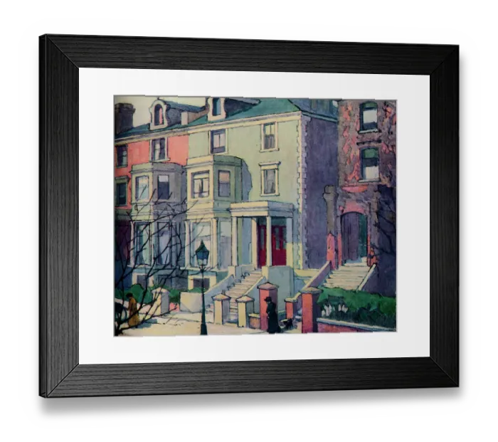 Framed Print : Houses in Sunlight, Hampstead, c20th century. Artist: Robert Polhill Bevan Framed Print : Houses in Sunlight, Hampstead, c20th century. Artist: Robert Polhill Bevan