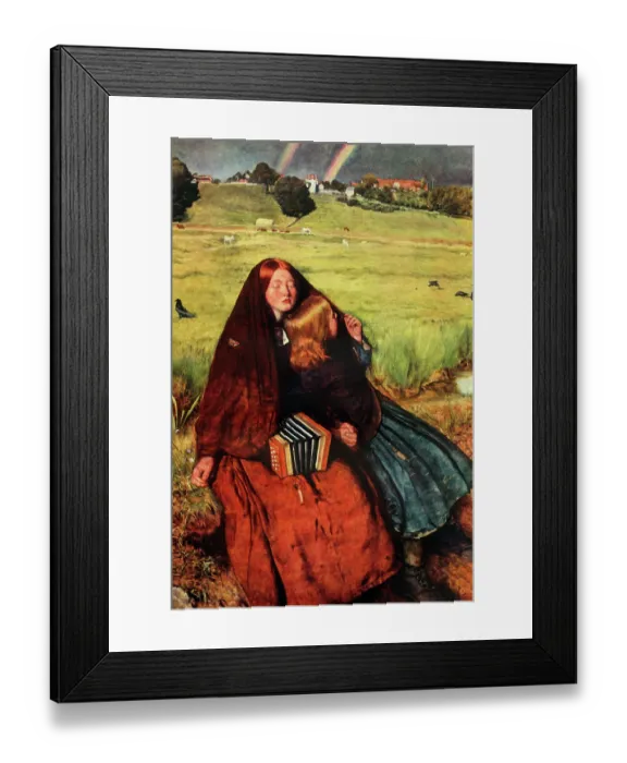 Framed Print : The Blind Girl