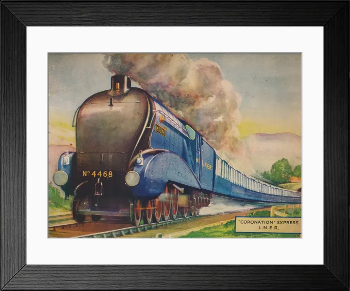 Framed Print : Coronation Express L.N.E.R. 1940 Framed Print : Coronation Express L.N.E.R. 1940
