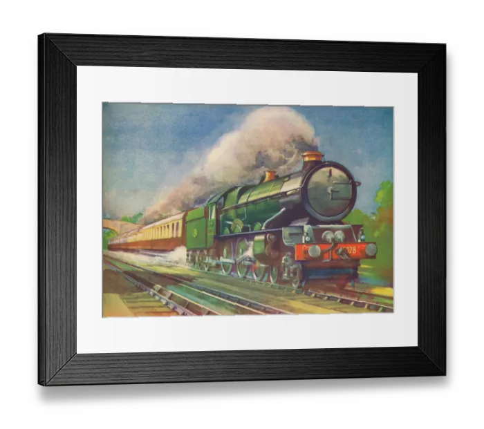 Framed Print : Cheltenham Flyer, G.W.R. picking up water at Goring, 1940 Framed Print : Cheltenham Flyer, G.W.R. picking up water at Goring, 1940