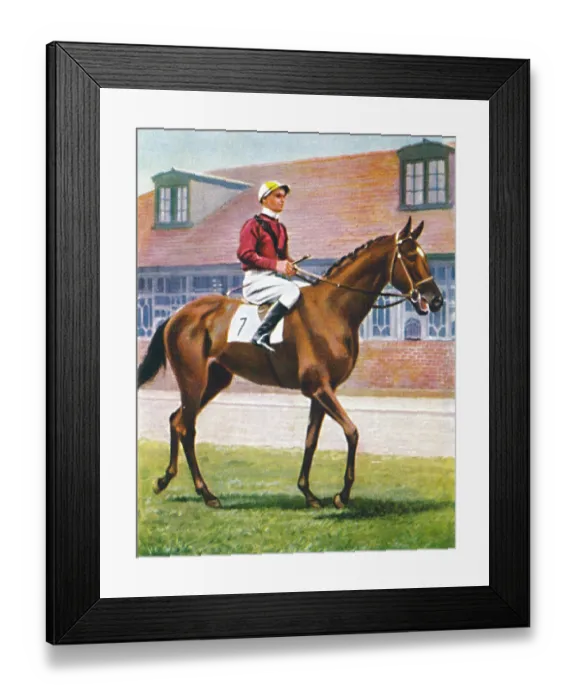 Framed Print : Senor, Jockey: J. Crouch, 1939. Jockey Jackie Crouch died in a plane crash