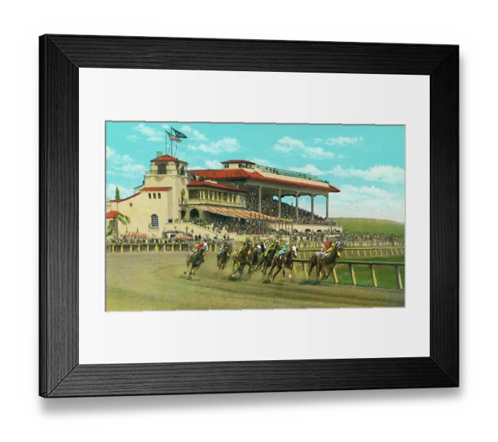 Framed Print : New Club House And Grand Stand Framed Print : New Club House And Grand Stand