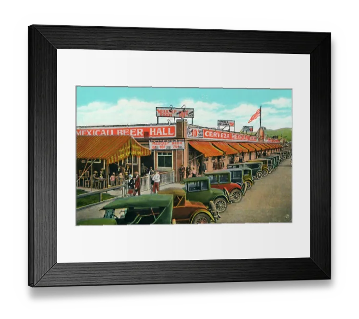 Framed Print : Mexicali Beer Hall Framed Print : Mexicali Beer Hall
