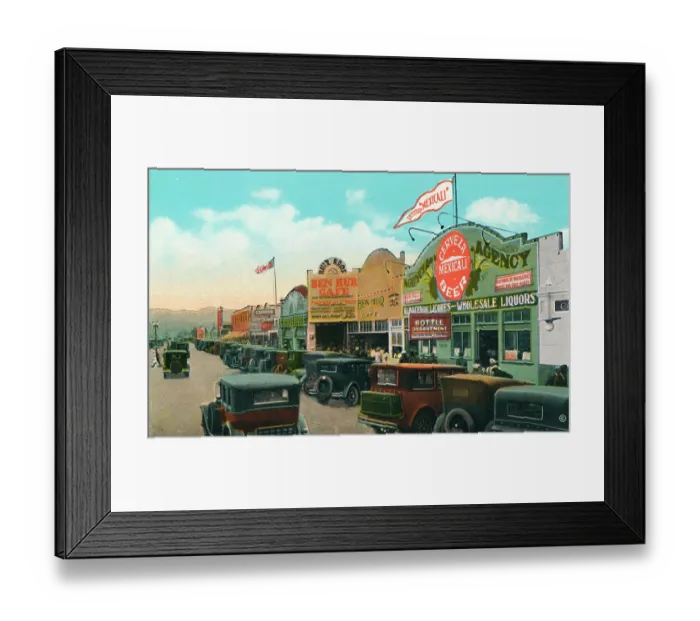 Framed Print : Looking South On Main Street Framed Print : Looking South On Main Street