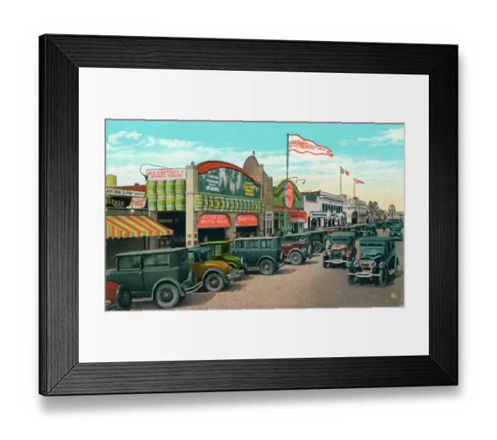 Framed Print : Looking North On Main Street Framed Print : Looking North On Main Street