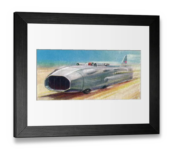 Framed Print : Thunderbolt (Captain G. E. T. Eyston), 1938. Artists: Unknown, Wd & Ho Wills Framed Print : Thunderbolt (Captain G. E. T. Eyston), 1938. Artists: Unknown, Wd & Ho Wills