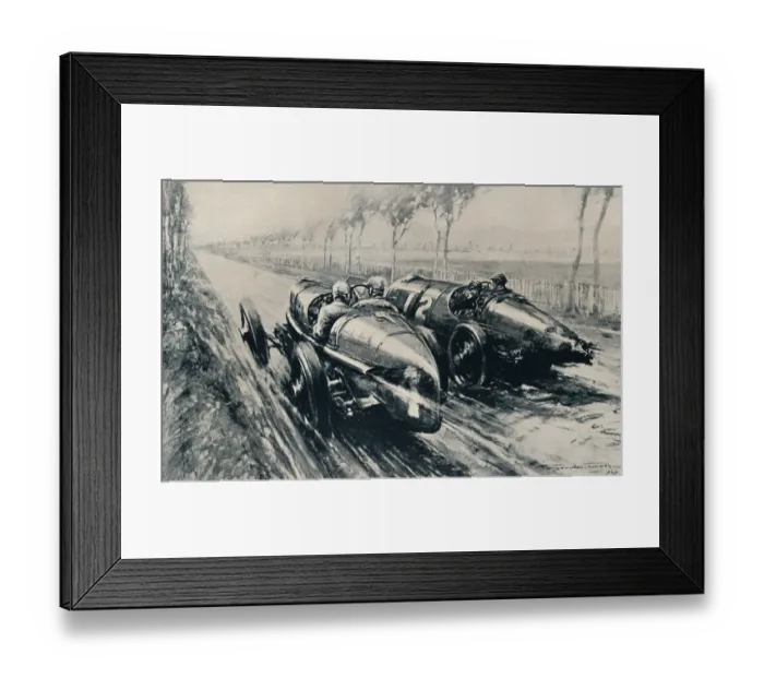 Framed Print : Racing For The Grand Prix Framed Print : Racing For The Grand Prix