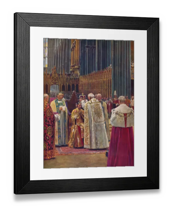 Framed Print : The Crowning Of The King 1937 Framed Print : The Crowning Of The King 1937