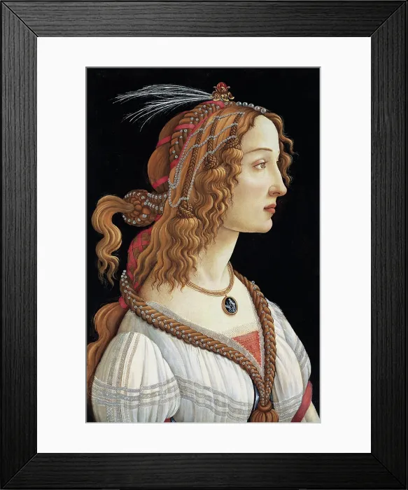 Framed Print : Portrait Of Simonetta Vespucci By Botticelli Framed Print : Portrait Of Simonetta Vespucci By Botticelli