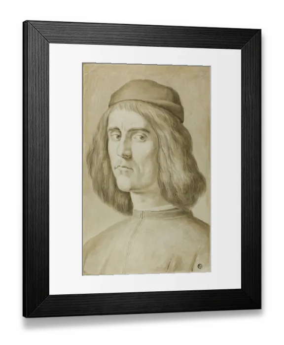 Framed Print : Portrait Bust Of A Young Man Framed Print : Portrait Bust Of A Young Man
