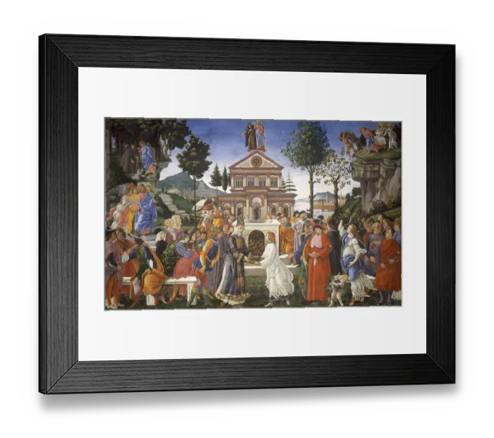 Framed Print : The Temptation of Christ, 1481-1482. Found in the collection of the The Sistine Chapel, Vatican Framed Print : The Temptation of Christ, 1481-1482. Found in the collection of the The Sistine Chapel, Vatican