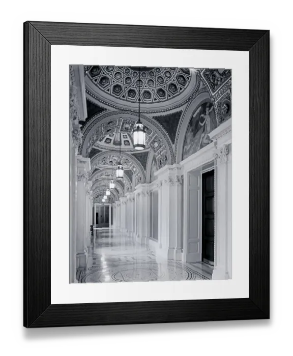 Framed Print : Hallway of the Library of Congress Thomas Jefferson Building, Washington, D.C Framed Print : Hallway of the Library of Congress Thomas Jefferson Building, Washington, D.C
