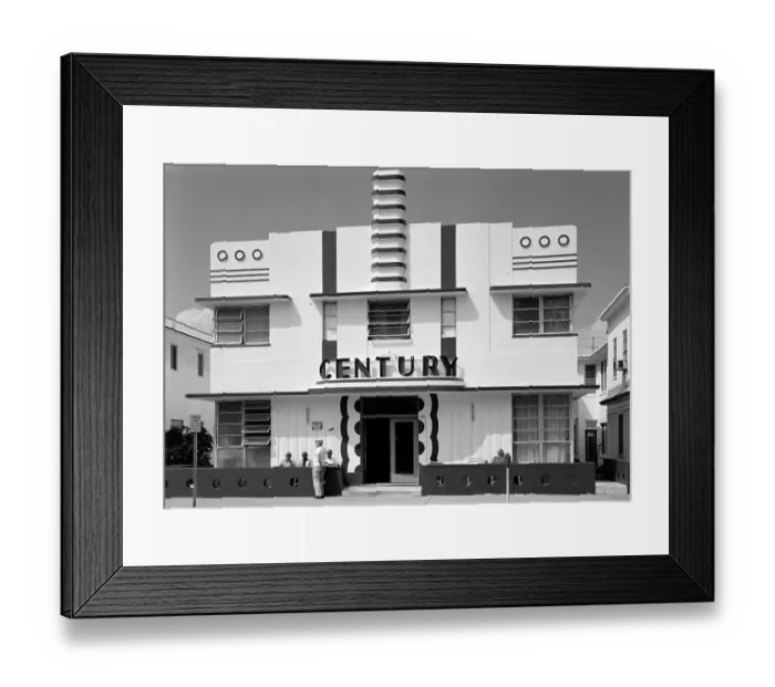 Framed Print : Exterior View Of The Century Hotel In Miami Framed Print : Exterior View Of The Century Hotel In Miami