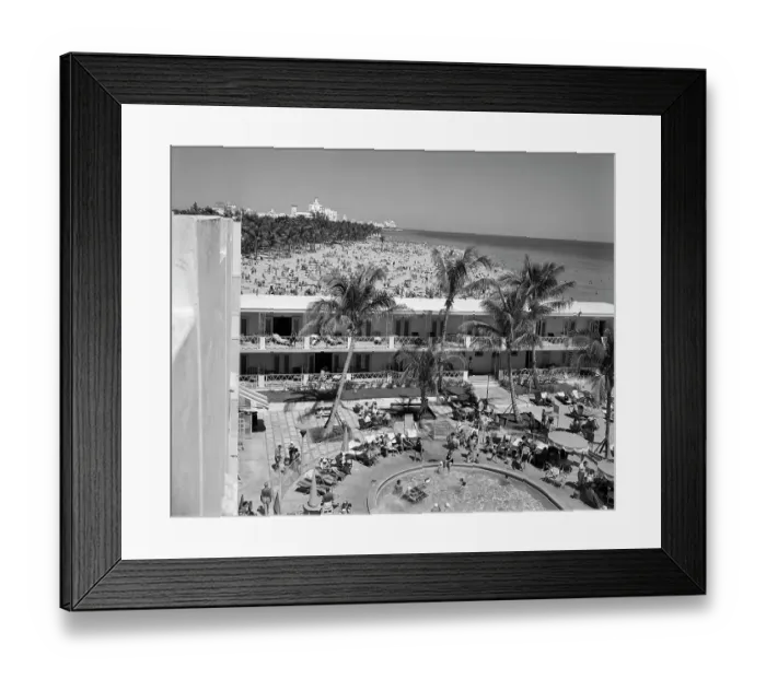 Framed Print : 1950s ELEVATED VIEW OF
