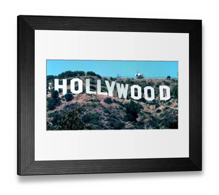 Framed Print : Hollywood Sign on Hillside Framed Print : Hollywood Sign on Hillside