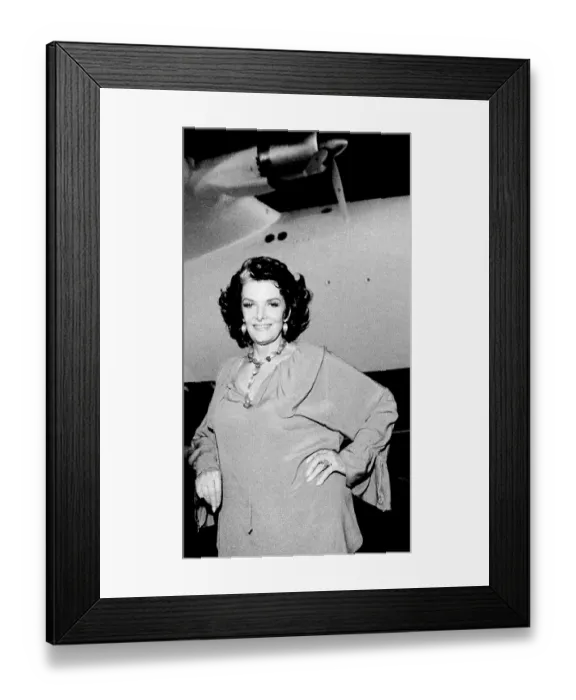 Framed Print : Portrait Of Jane Russell & The Spruce Goose