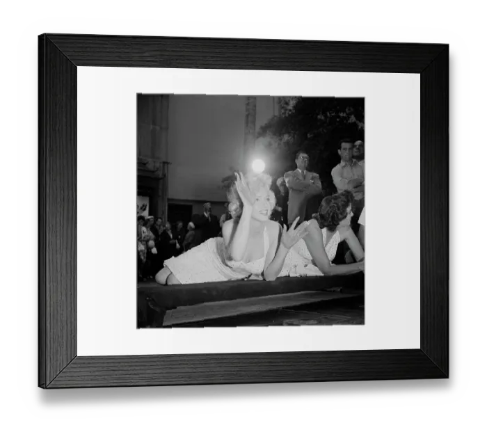 Framed Print : Russell And Monroe At Handprint Ceremony Framed Print : Russell And Monroe At Handprint Ceremony