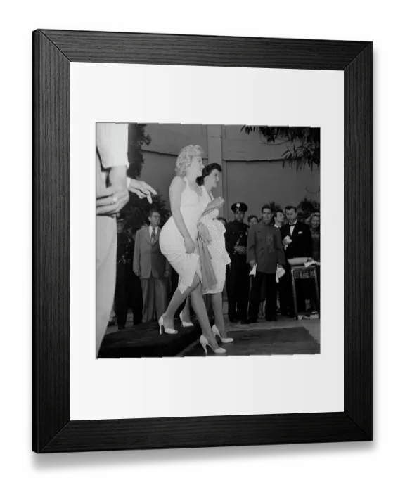 Framed Print : Russell, Monroe And Wet Cement Framed Print : Russell, Monroe And Wet Cement