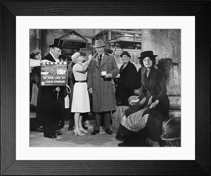 Framed Print : Take 5. 1964: Full-length still of actors Wilfrid Hyde-White Framed Print : Take 5. 1964: Full-length still of actors Wilfrid Hyde-White