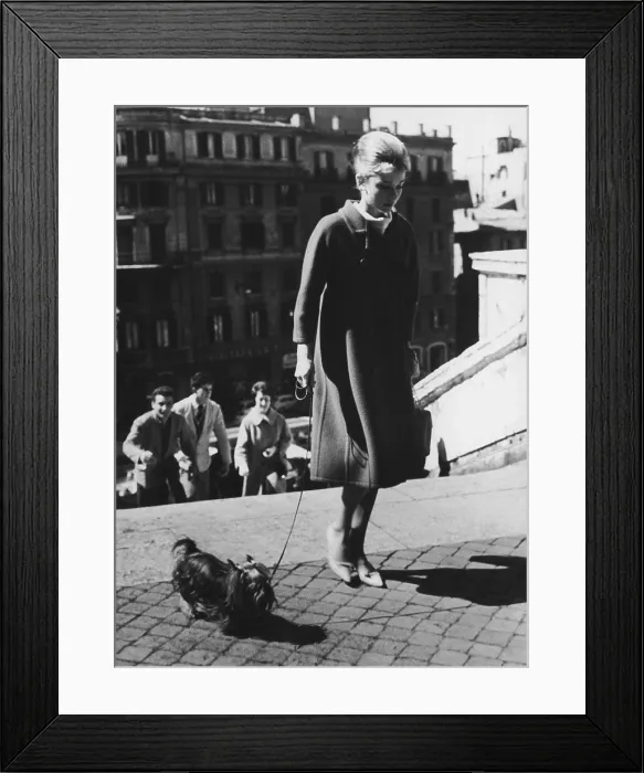 Framed Print : Hepburn In Rome Framed Print : Hepburn In Rome