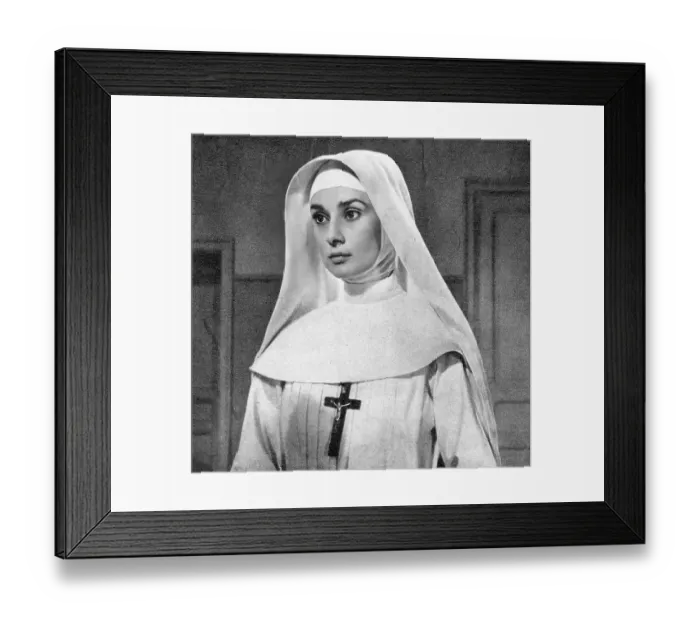 Framed Print : Audrey Hepburn In The Nun's Story Framed Print : Audrey Hepburn In The Nun's Story