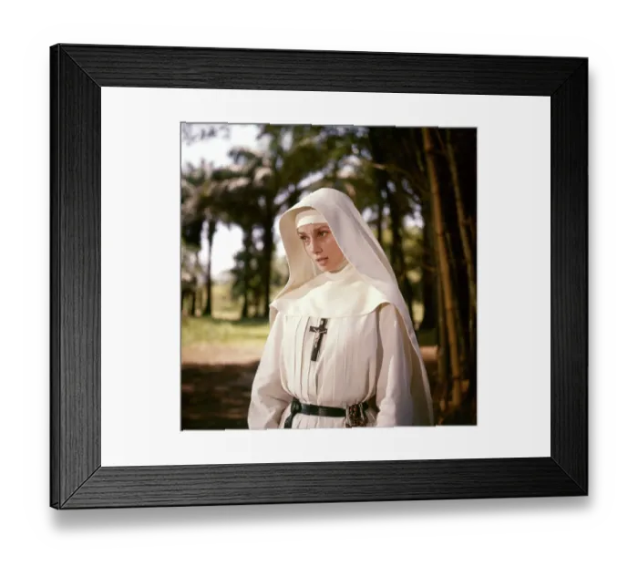 Framed Print : Audrey Hepburn Playing A Nun Framed Print : Audrey Hepburn Playing A Nun