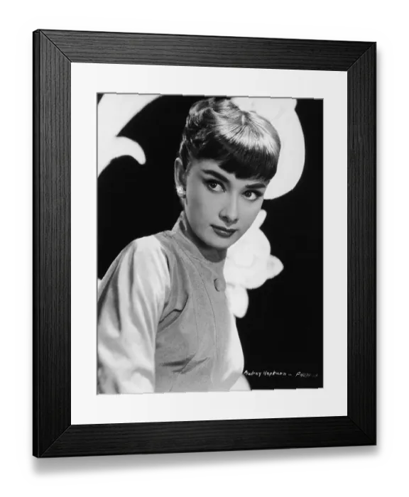 Framed Print : Portrait Of Audrey Hepburn Framed Print : Portrait Of Audrey Hepburn