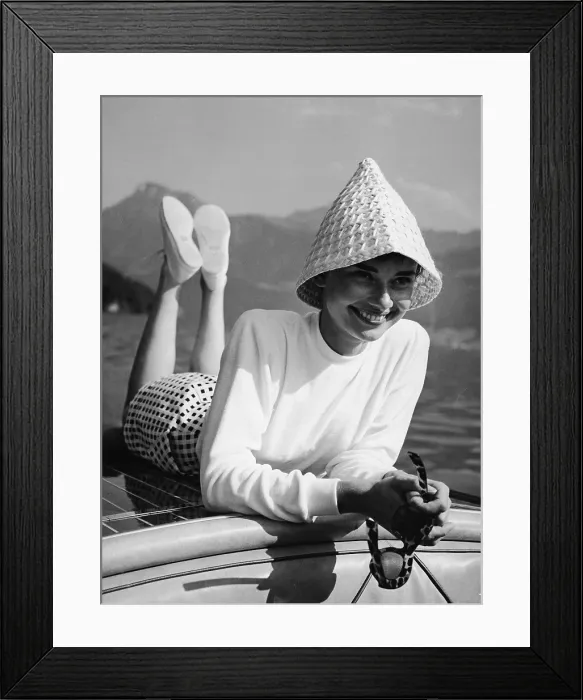Framed Print : Portrait Of Audrey Hepburn Framed Print : Portrait Of Audrey Hepburn