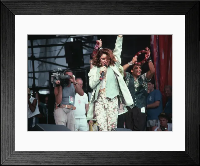 Framed Print : Madonna At Live Aid Framed Print : Madonna At Live Aid