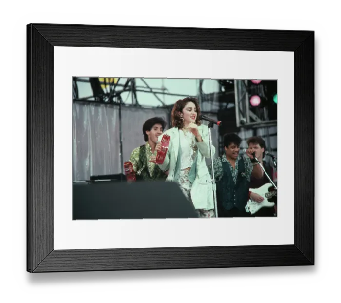 Framed Print : Madonna At Live Aid Framed Print : Madonna At Live Aid