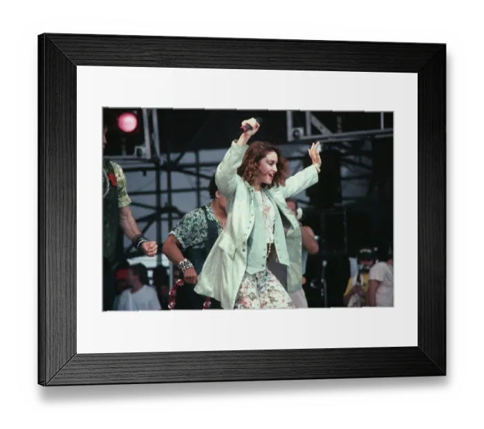 Framed Print : Madonna At Live Aid Framed Print : Madonna At Live Aid