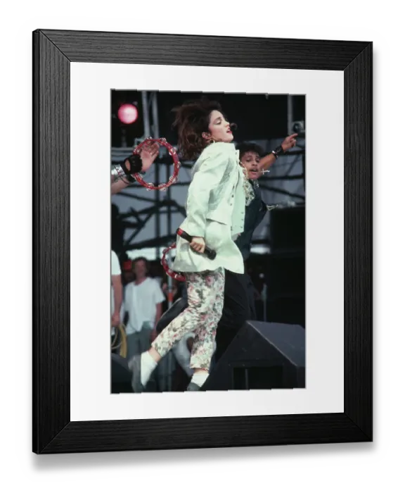 Framed Print : Madonna At Live Aid Framed Print : Madonna At Live Aid