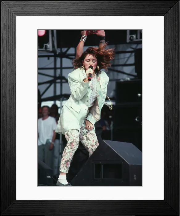 Framed Print : Madonna At Live Aid Framed Print : Madonna At Live Aid