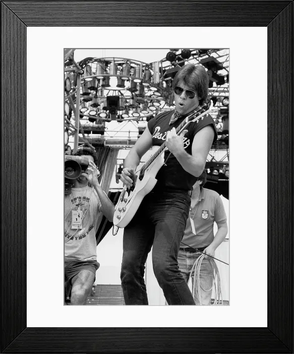 Framed Print : George Thorogood Performs At Live Aid Framed Print : George Thorogood Performs At Live Aid