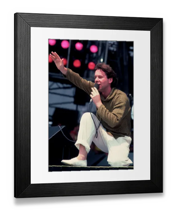 Framed Print : Simple Minds At Live Aid Framed Print : Simple Minds At Live Aid