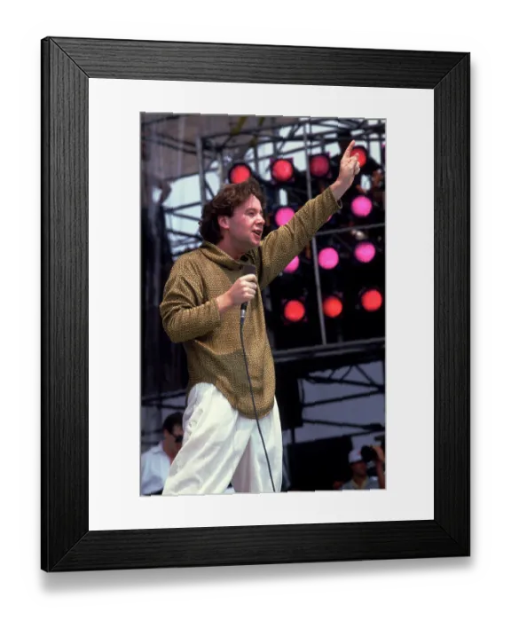 Framed Print : Simple Minds At Live Aid Framed Print : Simple Minds At Live Aid