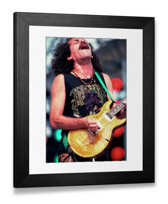 Framed Print : Carlos Santana On Stage Framed Print : Carlos Santana On Stage