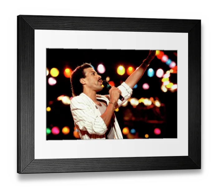 Framed Print : Lionel Richie On Stage At Live Aid Framed Print : Lionel Richie On Stage At Live Aid