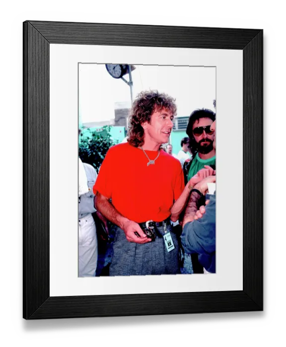 Framed Print : Robert Plant At Live Aid