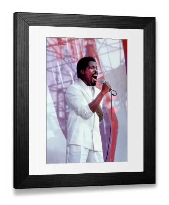 Framed Print : Singer Billy Ocean Performing Framed Print : Singer Billy Ocean Performing