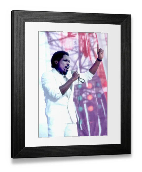 Framed Print : Singer Billy Ocean Performing Framed Print : Singer Billy Ocean Performing