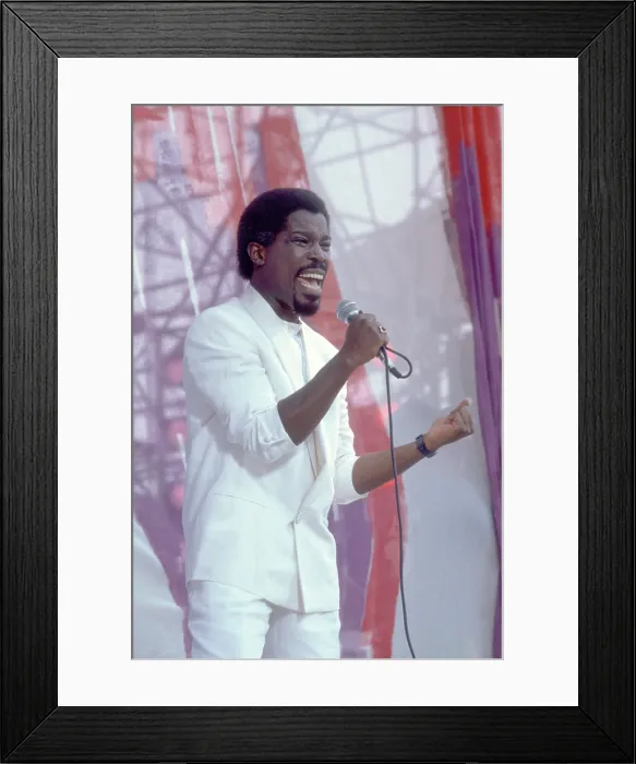 Framed Print : Singer Billy Ocean Performing Framed Print : Singer Billy Ocean Performing