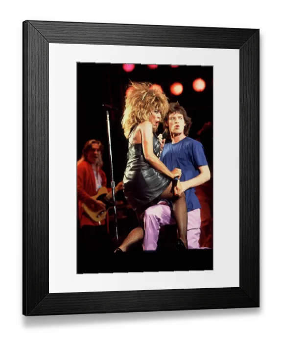 Framed Print : Tina Turner And Mick Jagger At Live Aid Framed Print : Tina Turner And Mick Jagger At Live Aid