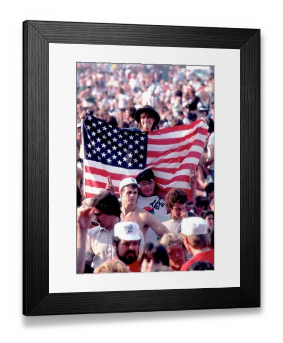 Framed Print : Crowds At Live Aid Framed Print : Crowds At Live Aid