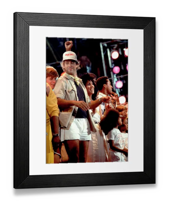 Framed Print : Chevy Chase At Live Aid Framed Print : Chevy Chase At Live Aid