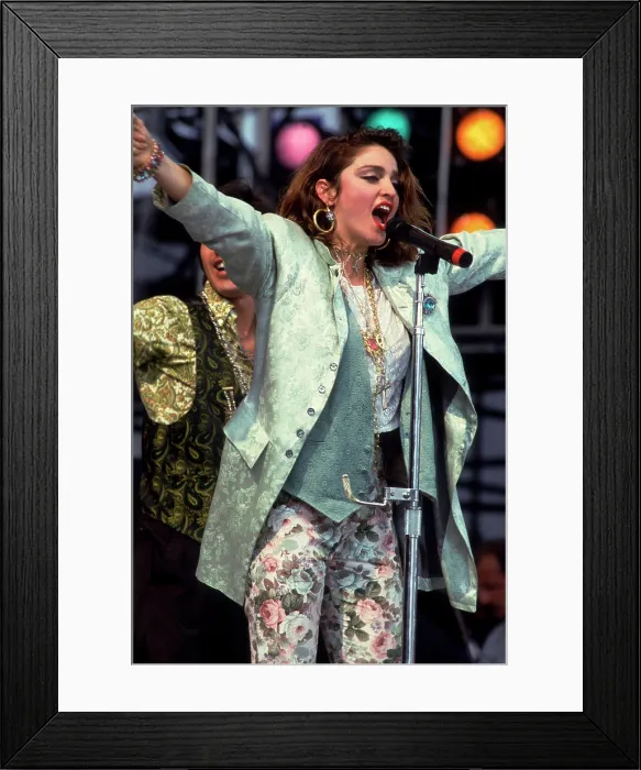 Framed Print : Madonna On Stage Framed Print : Madonna On Stage