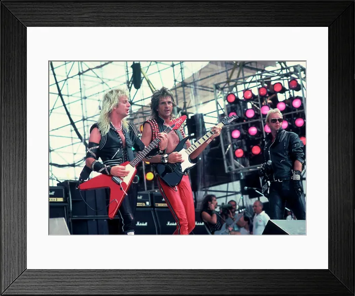 Framed Print : Judas Priest On Stage Framed Print : Judas Priest On Stage