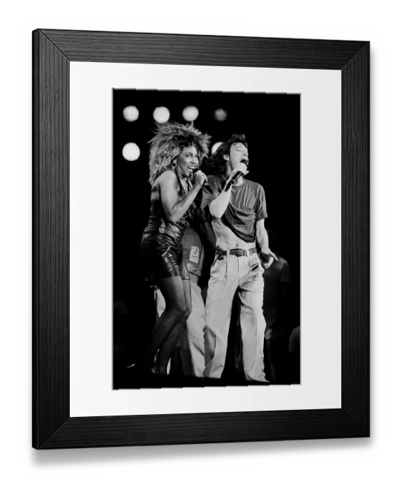 Framed Print : Tina Turner & The Rolling Stones At Live Aid Framed Print : Tina Turner & The Rolling Stones At Live Aid