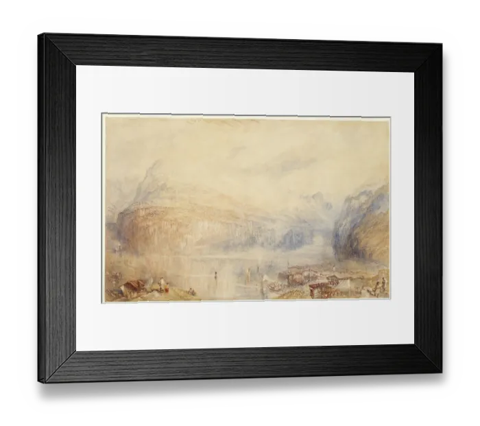 Framed Print : Lake of Lucerne from Brunnen Framed Print : Lake of Lucerne from Brunnen